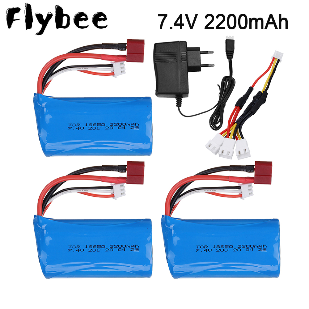 Rc And Hobby - Batería Lipo de 7,4 V, 2200mAh,