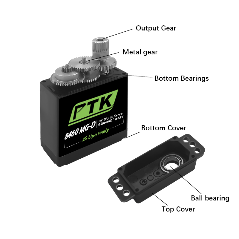 Servo Digital PTK 8460 MG-D9g  - Servo Metal Gear reseña y precio