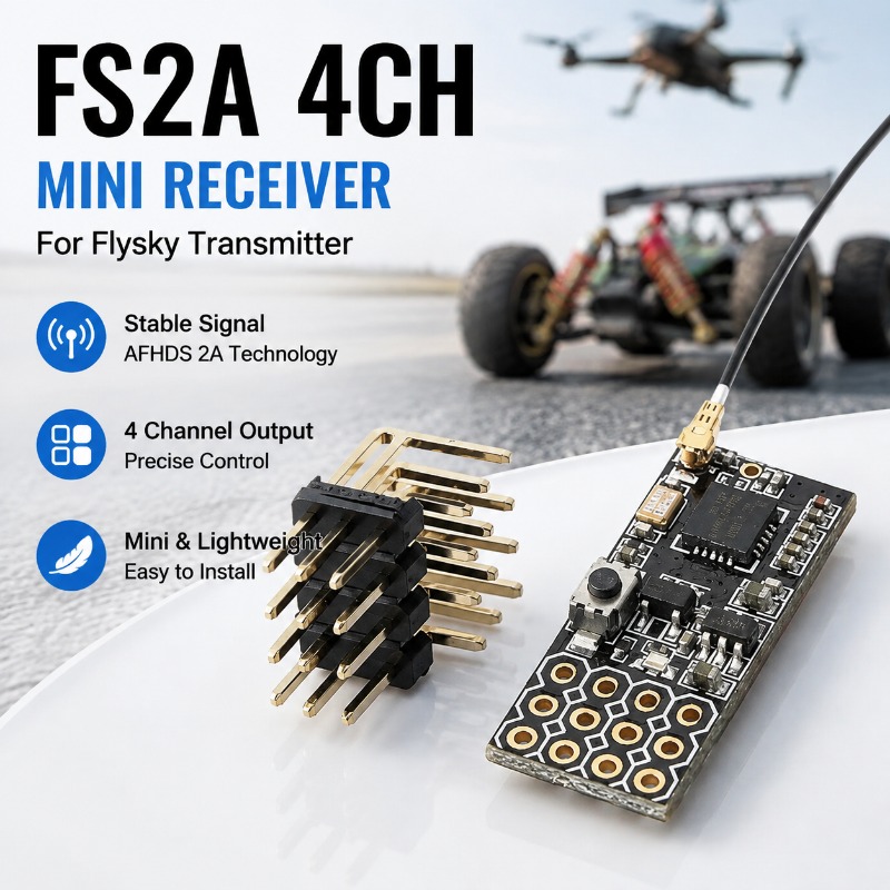 Receptor PWM de 4 Canales FS F - Rc And Hobby reseña y precio